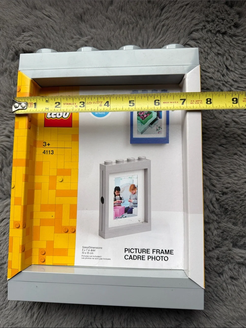Lego Picture Frame Cadre Photo Gray 4113 5 x 7 inches NEW - Picture 4 of 14